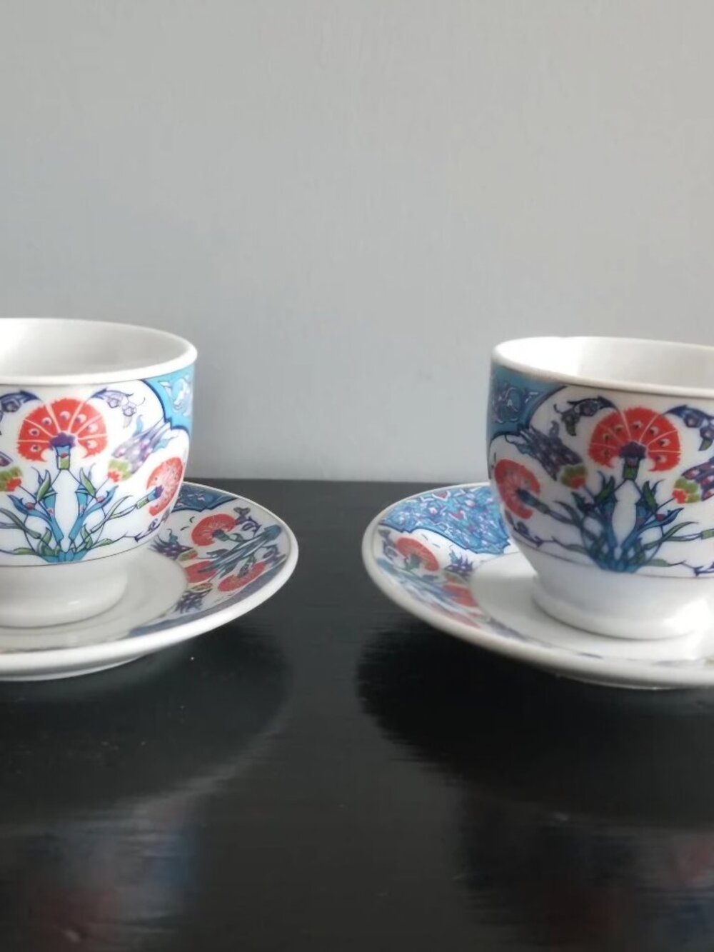 Pair of Porcelain Teacups and Saucers